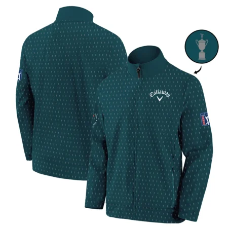 Callaway 124th U.S. Open Pinehurst Sports Stand Colar Jacket Cup Pattern Green All Over Print Stand Colar Jacket