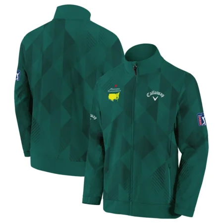 Masters Tournament Golf Sport Callaway Stand Colar Jacket Sports Triangle Abstract Green Stand Colar Jacket