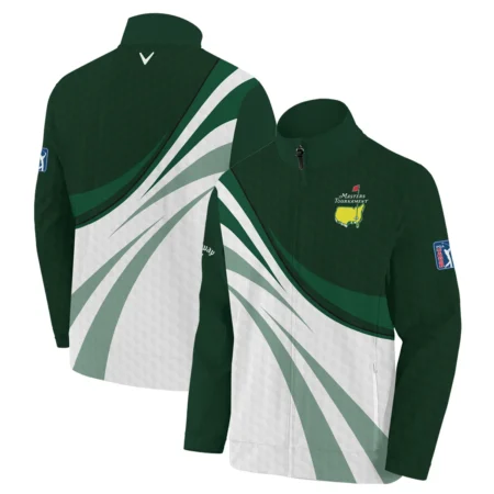 Golf Sport Masters Tournament Callaway Zipper Hoodie Shirt Green Color Sports Golf Ball Pattern All Over Print Zipper Hoodie Shirt