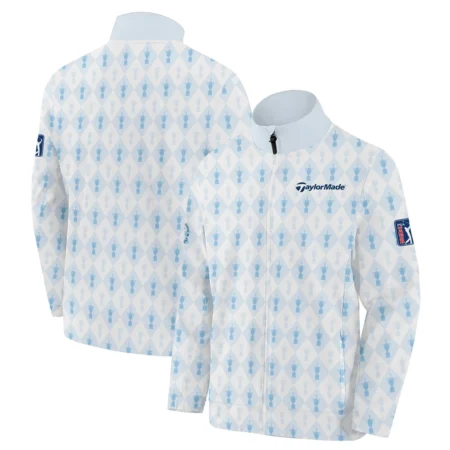PGA Tour 124th U.S. Open Pinehurst Taylor Made Stand Colar Jacket Sports Pattern Cup Color Light Blue Stand Colar Jacket