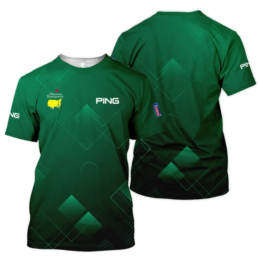 Masters Tournament Ping Unisex T-Shirt Golf Sports Green Abstract Geometric T-Shirt