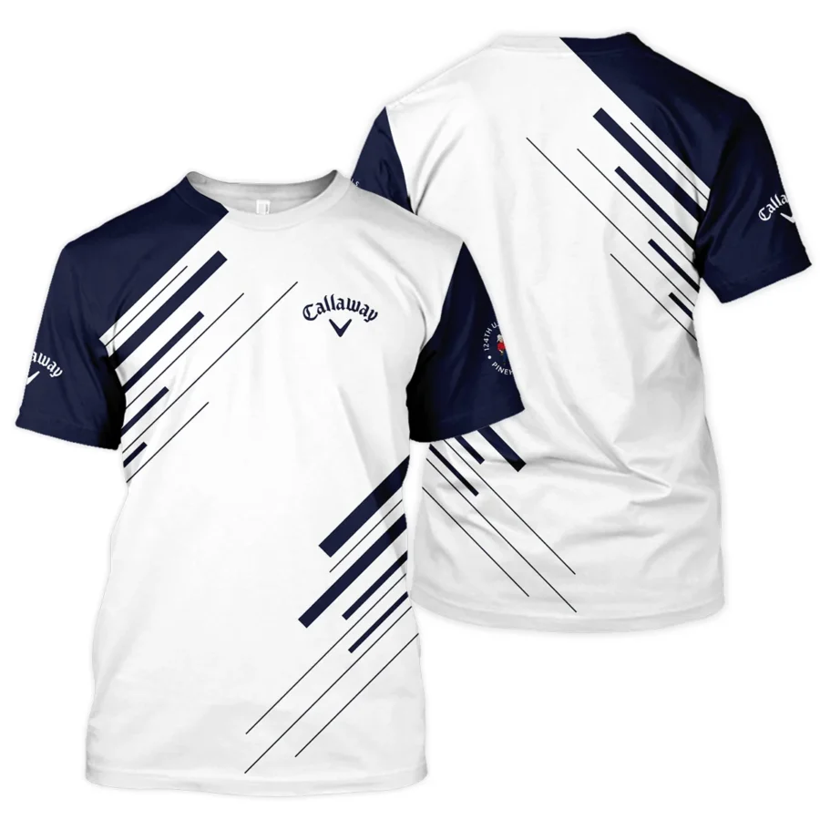 Callaway 124th U.S. Open Pinehurst Golf Unisex T-Shirt Striped Pattern Dark Blue White All Over Print T-Shirt