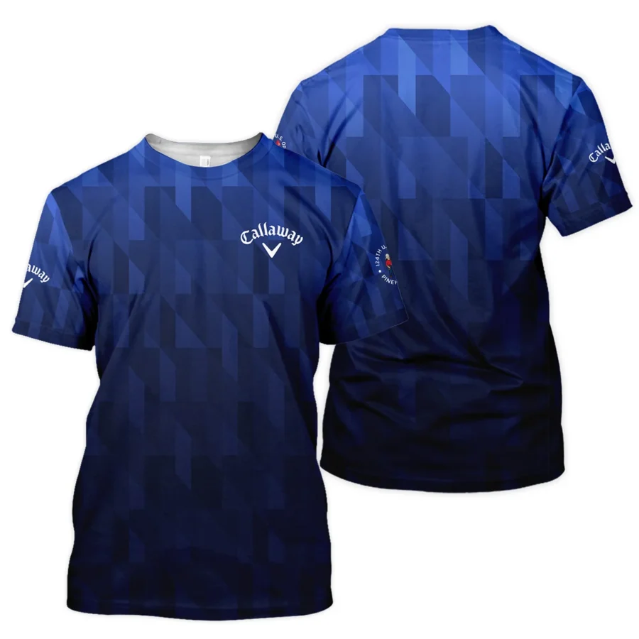 Callaway 124th U.S. Open Pinehurst Golf Sport Unisex T-Shirt Blue Fabric Geometric Pattern  All Over Print T-Shirt