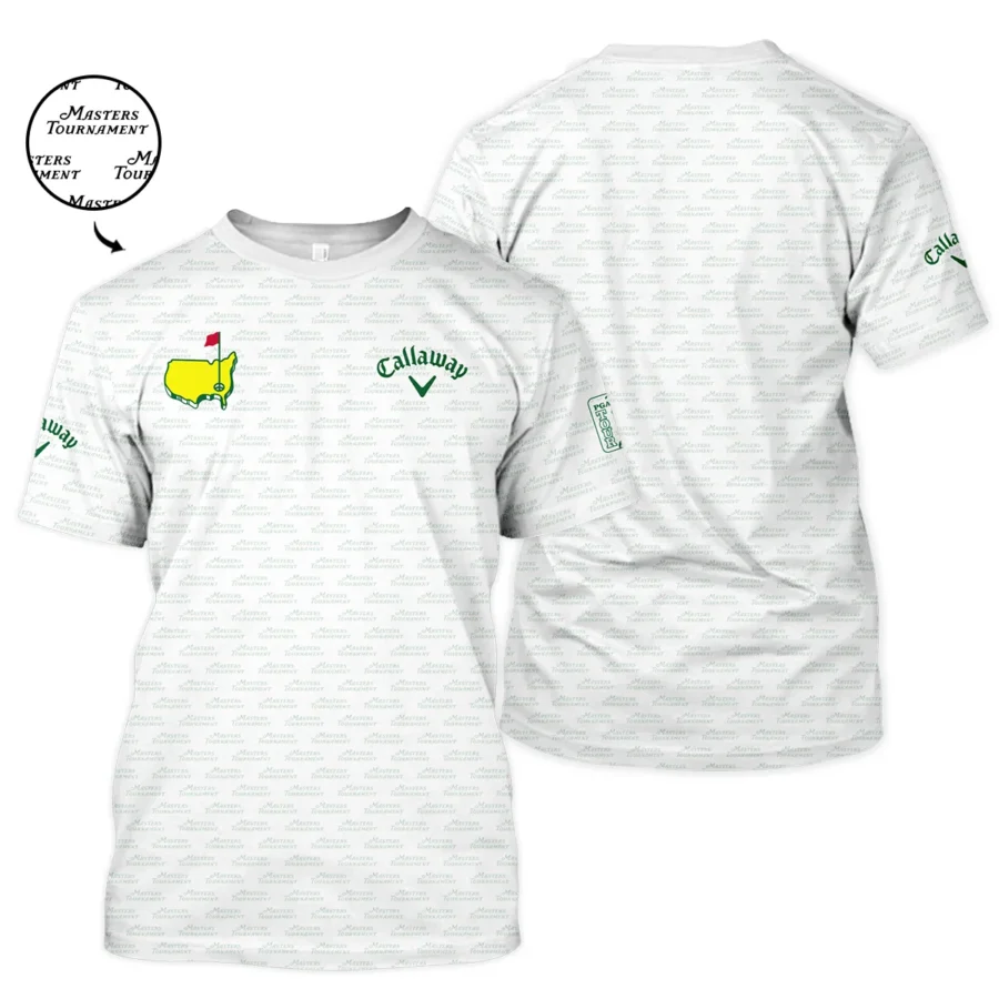 Masters Tournament Golf Callaway Unisex T-Shirt Logo Text Pattern White Green Golf Sports All Over Print T-Shirt