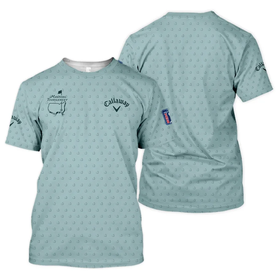 Golf Pattern Masters Tournament Callaway Unisex T-Shirt Cyan Pattern All Over Print T-Shirt