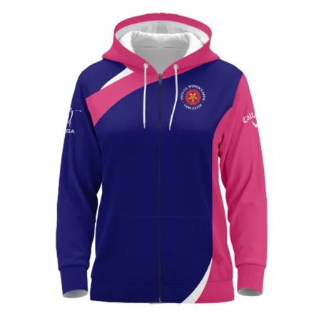 Golf Sport 79th U.S. Women’s Open Lancaster Callaway Zipper Hoodie Shirt Navy Mix Pink All Over Print Zipper Hoodie Shirt