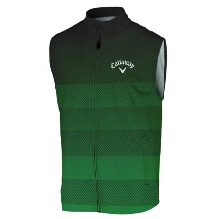 Masters Tournament Callaway Sports Sleeveless Jacket Green Gradient Stripes Pattern All Over Print Sleeveless Jacket