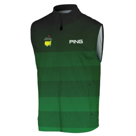 Masters Tournament Ping Sports Sleeveless Jacket Green Gradient Stripes Pattern All Over Print Sleeveless Jacket