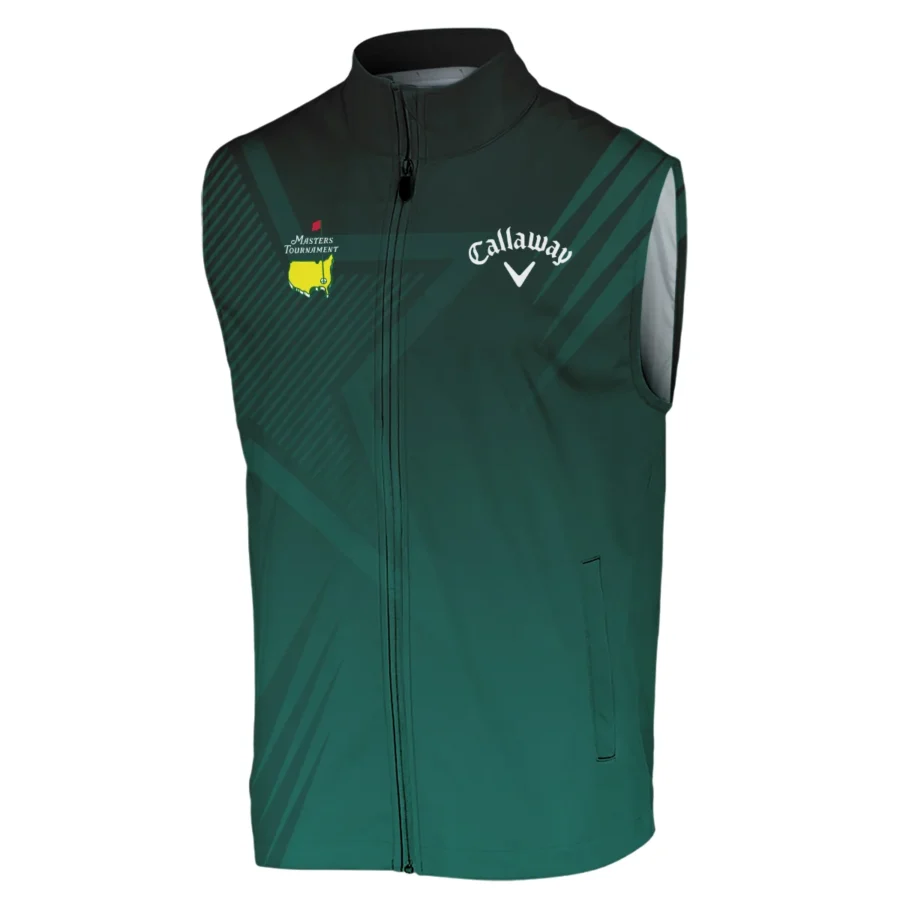 Sports Callaway Masters Tournament Sleeveless Jacket Star Pattern Dark Green Gradient Golf Sleeveless Jacket