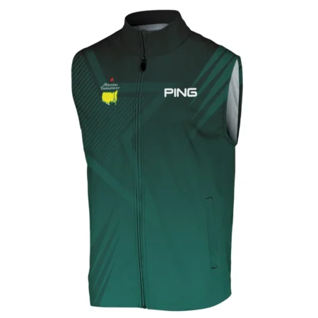 Sports Ping Masters Tournament Sleeveless Jacket Star Pattern Dark Green Gradient Golf Sleeveless Jacket