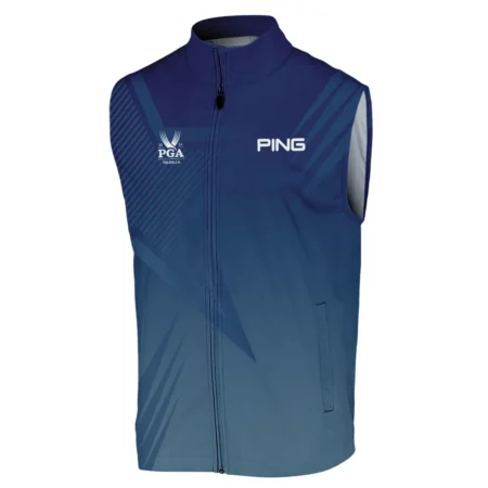 2024 PGA Championship Valhalla Golf Sport Ping Sleeveless Jacket Star Blue Gradient Straight Pattern Sleeveless Jacket