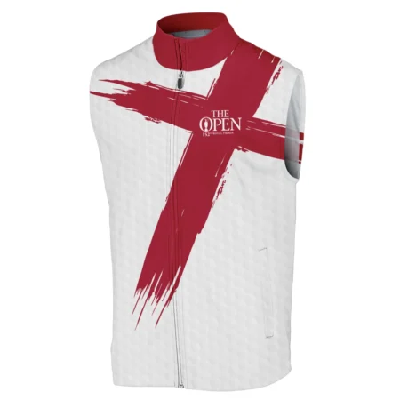 Callaway 152nd The Open Championship Golf Sport Sleeveless Jacket Red White Golf Pattern All Over Print Sleeveless Jacket