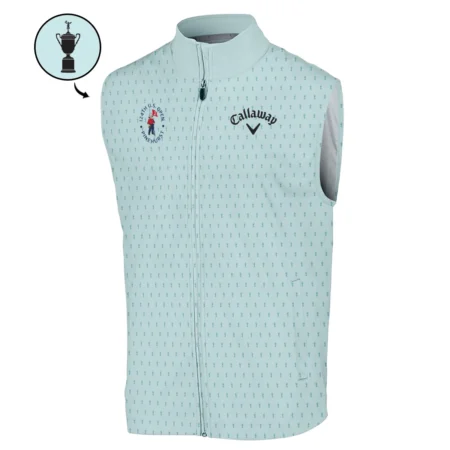 Sports 124th U.S. Open Callaway Pinehurst Sleeveless Jacket Cup Pattern Pastel Green All Over Print Sleeveless Jacket