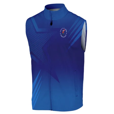 124th U.S. Open Pinehurst No.2 Sleeveless Jacket Dark Blue Gradient Star Pattern Sleeveless Jacket