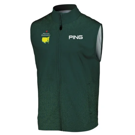 Golf Sport Masters Tournament Ping Sleeveless Jacket Sports Dinamond Shape Dark Green Sleeveless Jacket