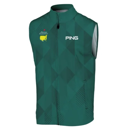 Masters Tournament Golf Sport Ping Sleeveless Jacket Sports Triangle Abstract Green Sleeveless Jacket