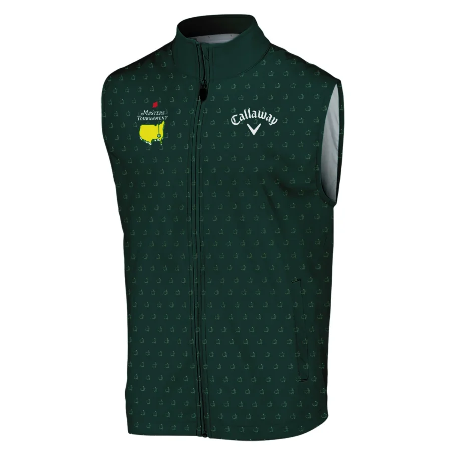 Golf Masters Tournament Callaway Sleeveless Jacket Logo Pattern Gold Green Golf Sports All Over Print Sleeveless Jacket