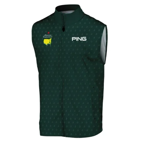 Golf Masters Tournament Ping Sleeveless Jacket Logo Pattern Gold Green Golf Sports All Over Print Sleeveless Jacket