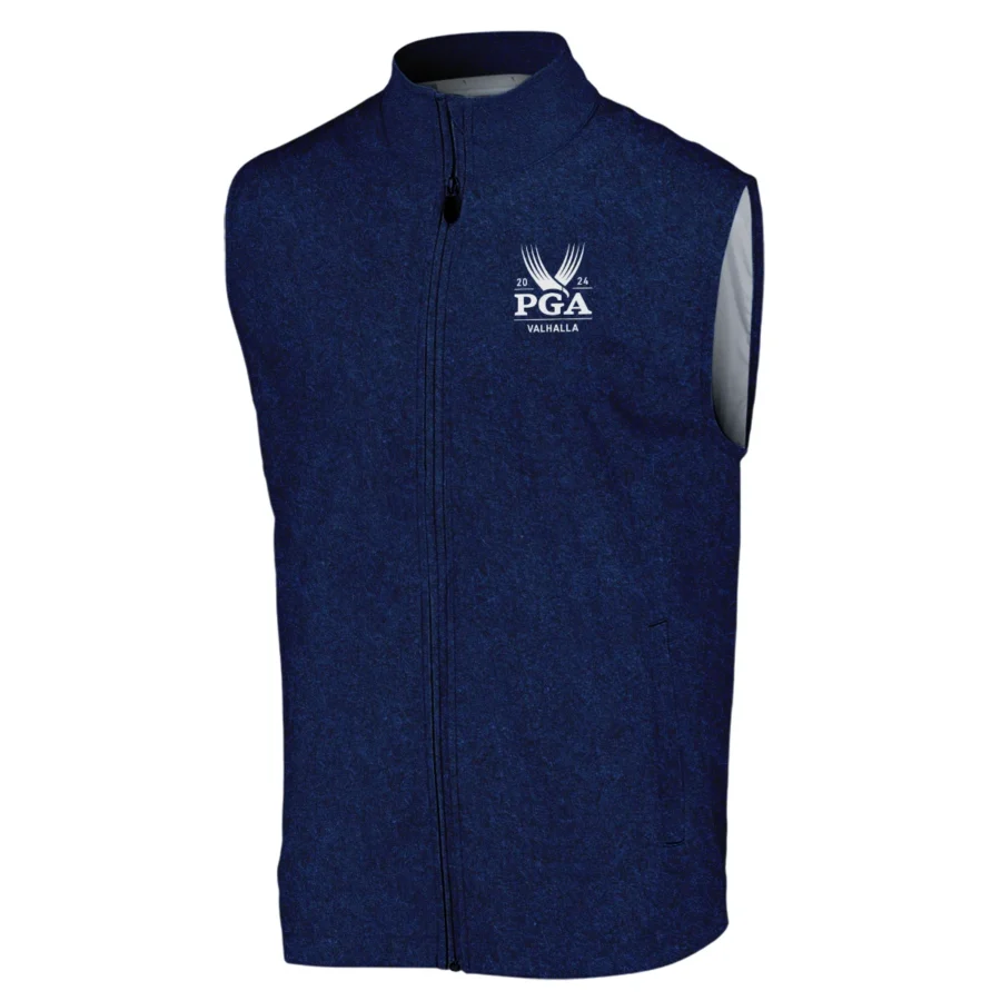 Special Version 2024 PGA Championship Valhalla Callaway Sleeveless Jacket Blue Paperboard Texture Sleeveless Jacket