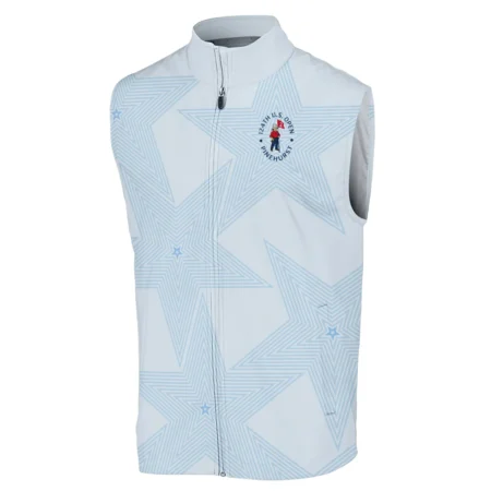 Golf 124th U.S. Open Pinehurst Ping Sleeveless Jacket Stars Light Blue Golf Sports All Over Print Sleeveless Jacket