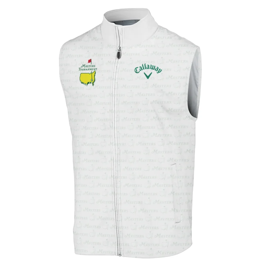 Pattern Masters Tournament Callaway Sleeveless Jacket White Green Sport Love Clothing Sleeveless Jacket