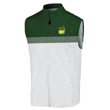 Masters Tournament Callaway Sleeveless Jacket White Pattern White Geometric Abstract Polygon Shape Sleeveless Jacket