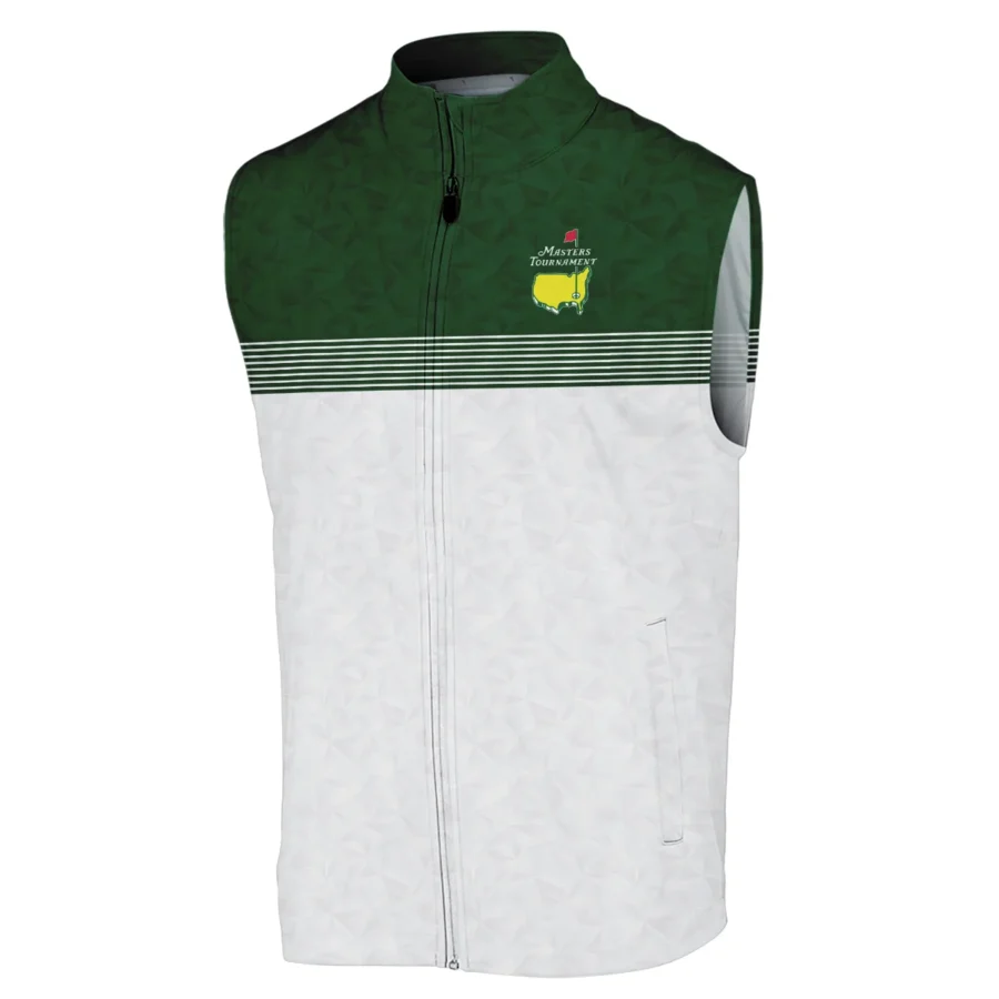 Masters Tournament Ping Sleeveless Jacket White Pattern White Geometric Abstract Polygon Shape Sleeveless Jacket