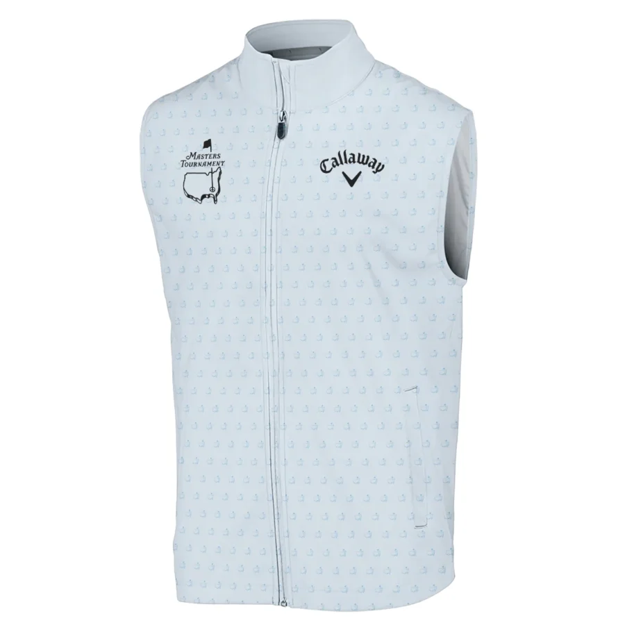 Pattern Masters Tournament Callaway Sleeveless Jacket White Light Blue Color Pattern Logo  Sleeveless Jacket