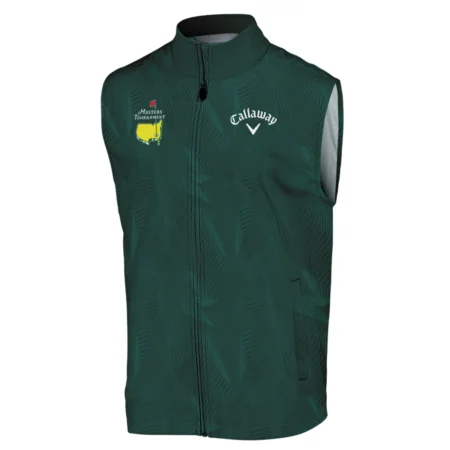 Abstract Pattern Lines Forest Green Masters Tournament Callaway Sleeveless Jacket Style Classic Sleeveless Jacket