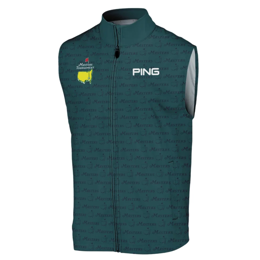 Pattern Dark Green Masters Tournament Ping Sleeveless Jacket Color Green Sleeveless Jacket