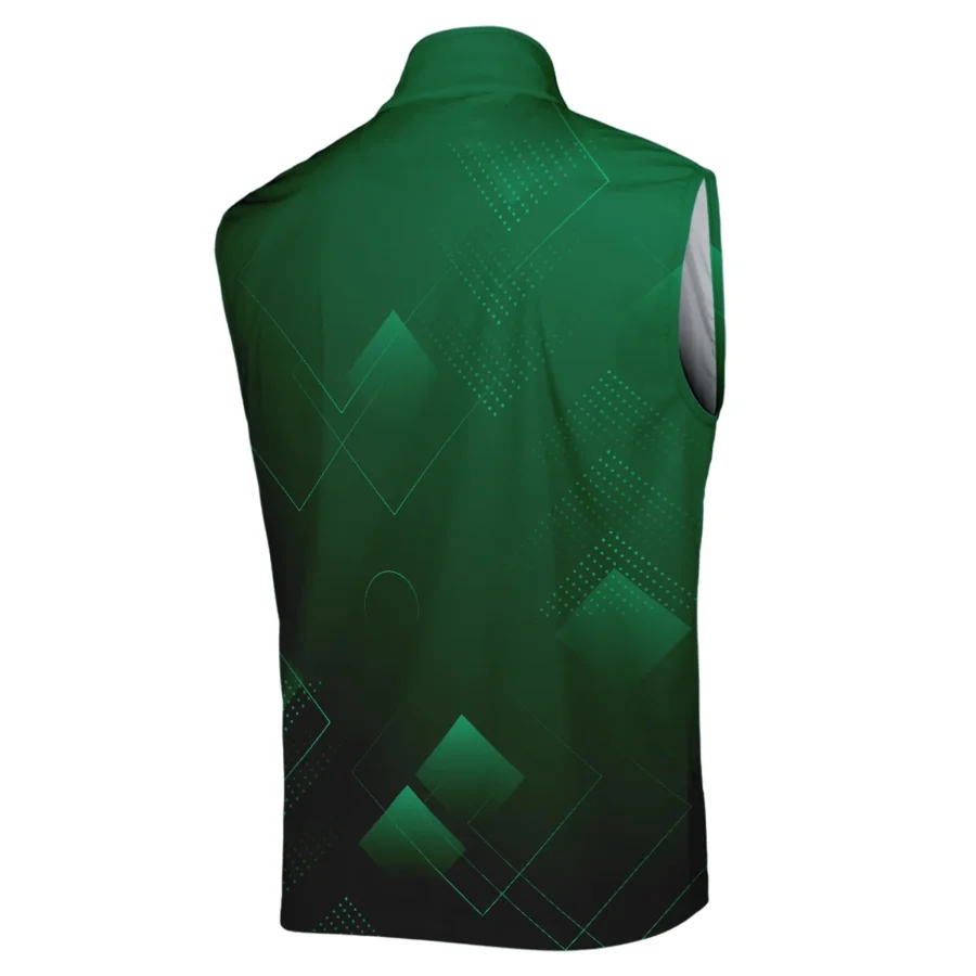 Masters Tournament Callaway Sleeveless Jacket Golf Sports Green Abstract Geometric Sleeveless Jacket