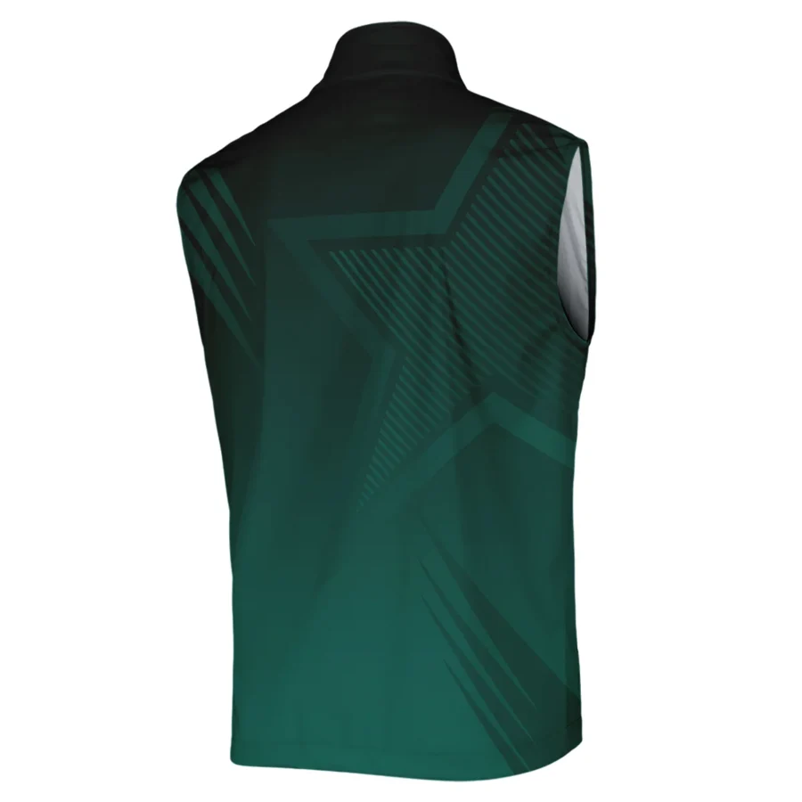 Sports Callaway Masters Tournament Sleeveless Jacket Star Pattern Dark Green Gradient Golf Sleeveless Jacket