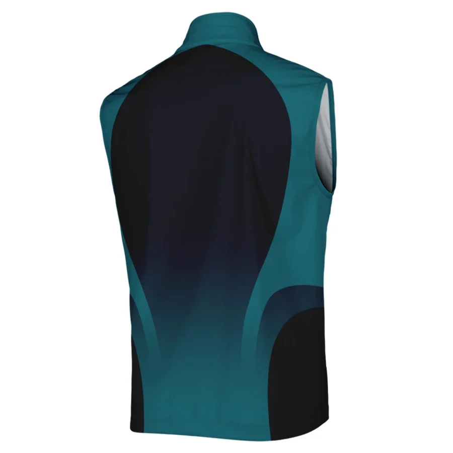 2024 PGA Championship Ping Golf Sleeveless Jacket Dark Cyan Very Dark Blue Gradient Golf Sports All Over Print Sleeveless Jacket