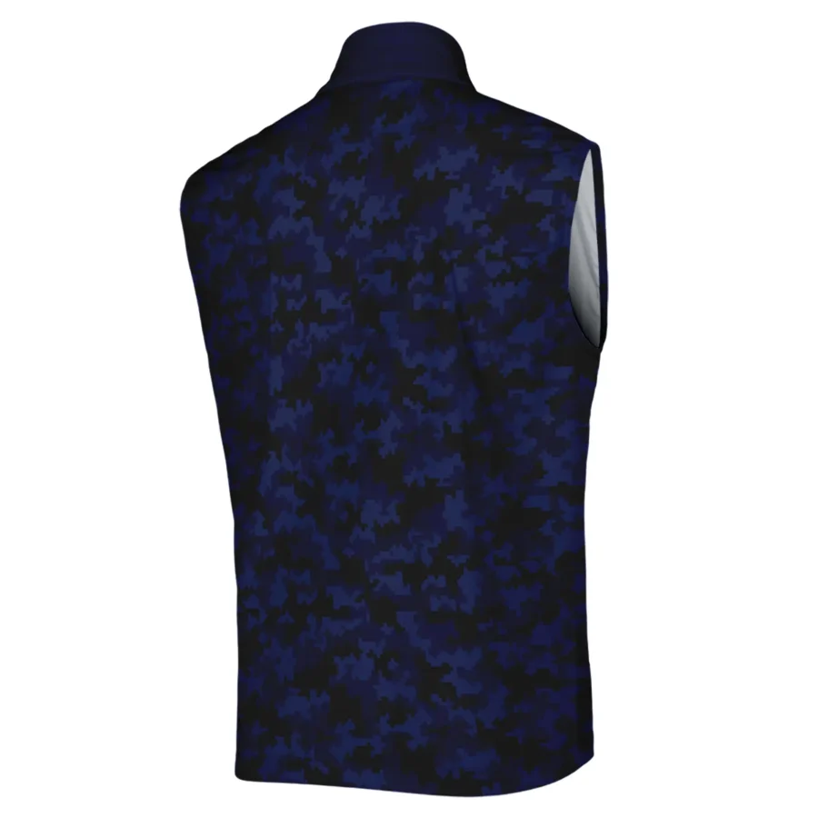 Golf 2024 PGA Championship Ping Sleeveless Jacket Blue Camouflage Pattern Sport All Over Print Sleeveless Jacket