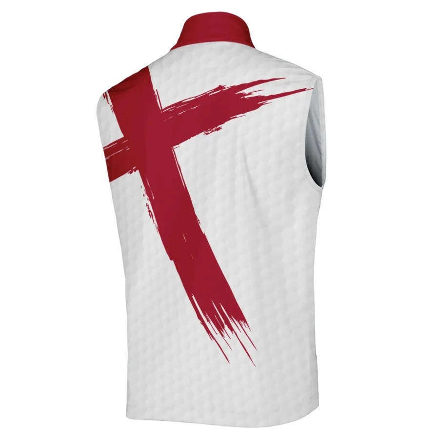 Callaway 152nd The Open Championship Golf Sport Sleeveless Jacket Red White Golf Pattern All Over Print Sleeveless Jacket