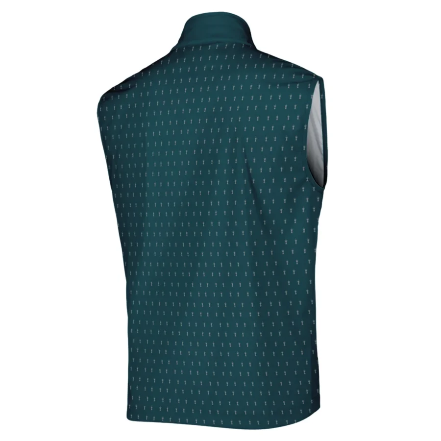 Callaway 124th U.S. Open Pinehurst Sports Sleeveless Jacket Cup Pattern Green All Over Print Sleeveless Jacket