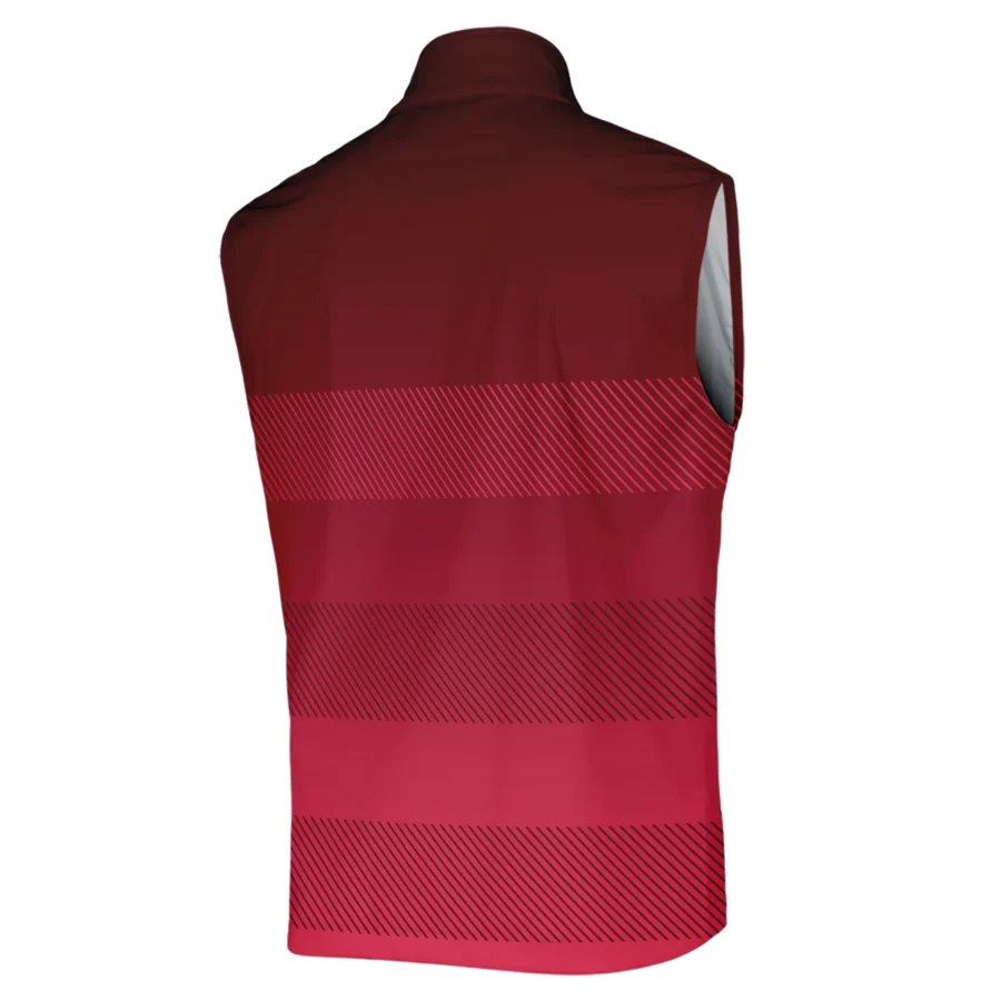 Golf Ping 124th U.S. Open Pinehurst Sports Sleeveless Jacket Red Gradient Stripes Pattern All Over Print Sleeveless Jacket