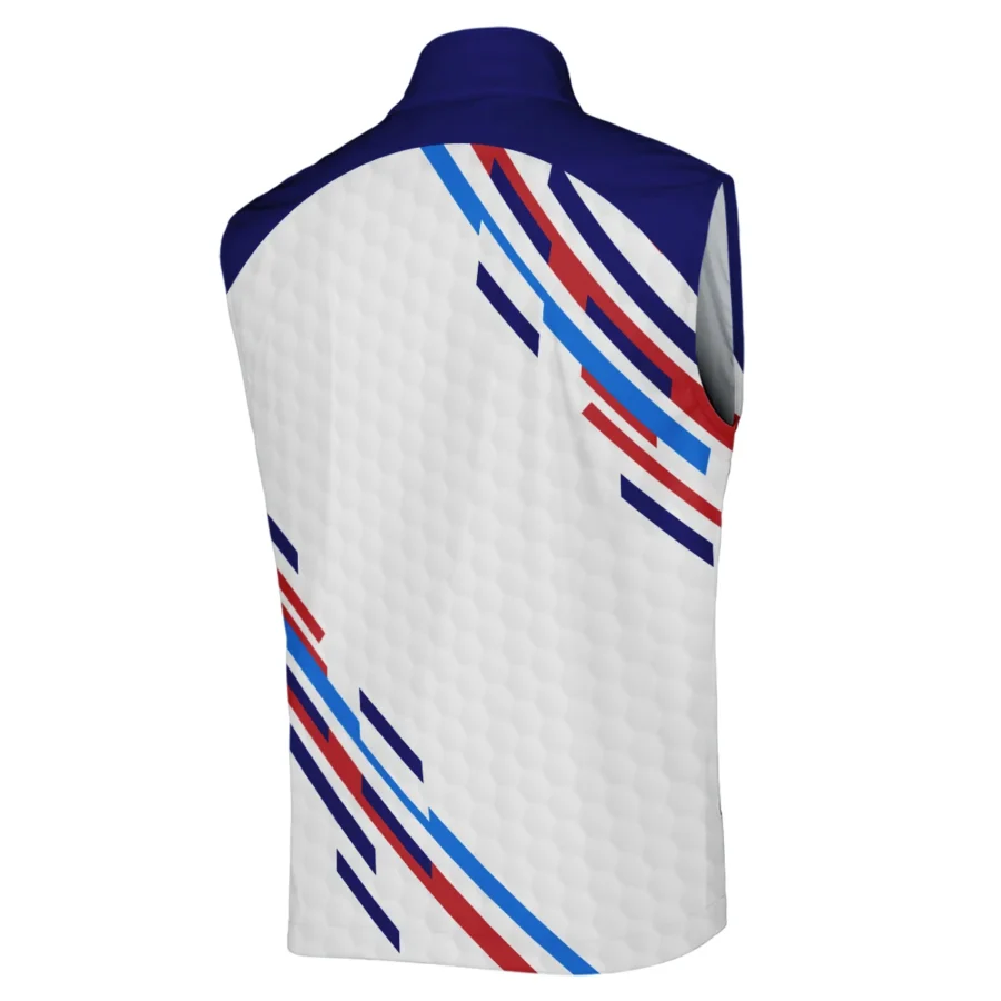 Golf Sport Ping 124th U.S. Open Pinehurst Sleeveless Jacket Blue Red Golf Pattern White All Over Print Sleeveless Jacket