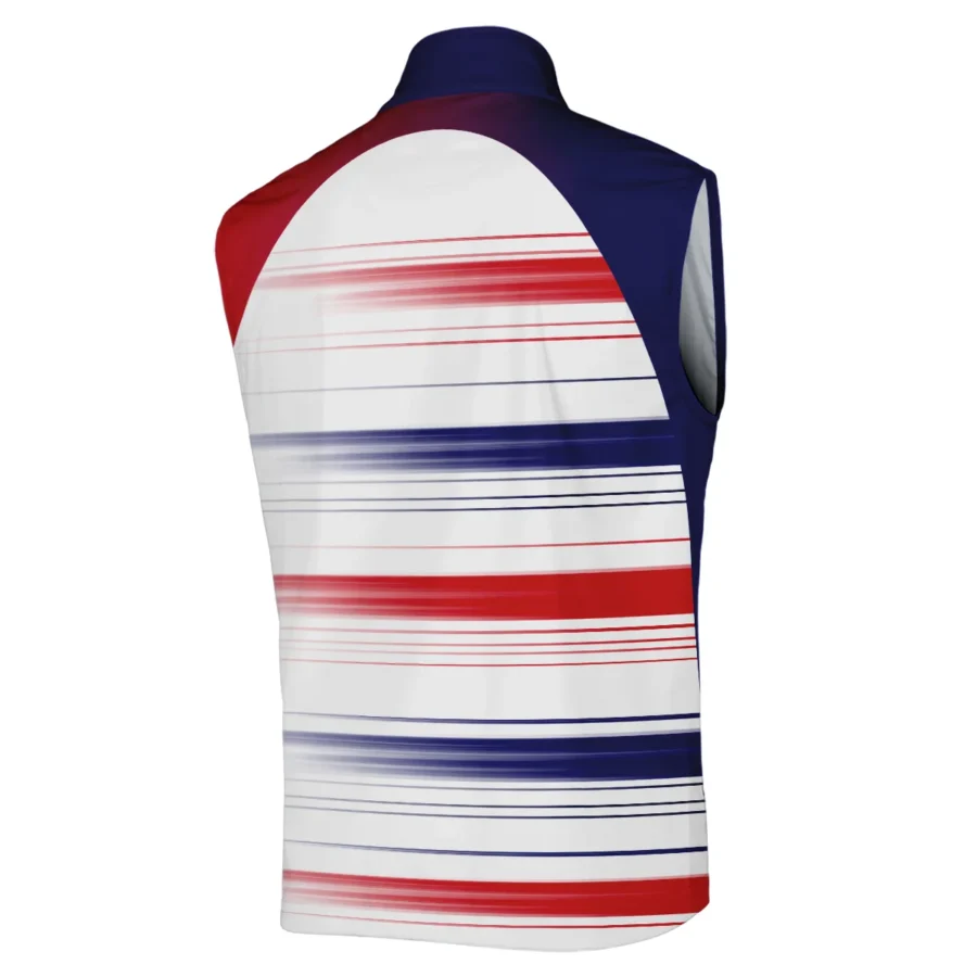 Sport Callaway 124th U.S. Open Pinehurst Sleeveless Jacket Straight Lines Blue Red Sleeveless Jacket