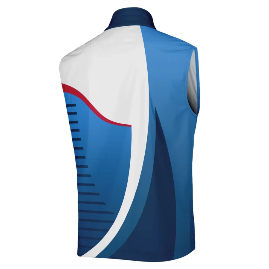 124th U.S. Open Pinehurst Golf Sport Ping Sleeveless Jacket Blue Gradient Red Straight Sleeveless Jacket