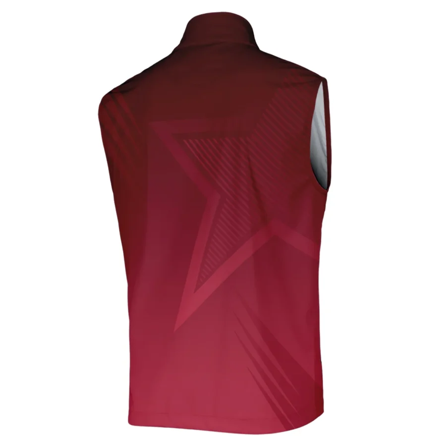 Callaway 124th U.S. Open Pinehurst Golf Sport Sleeveless Jacket Star Gradient Red Straight Pattern Sleeveless Jacket