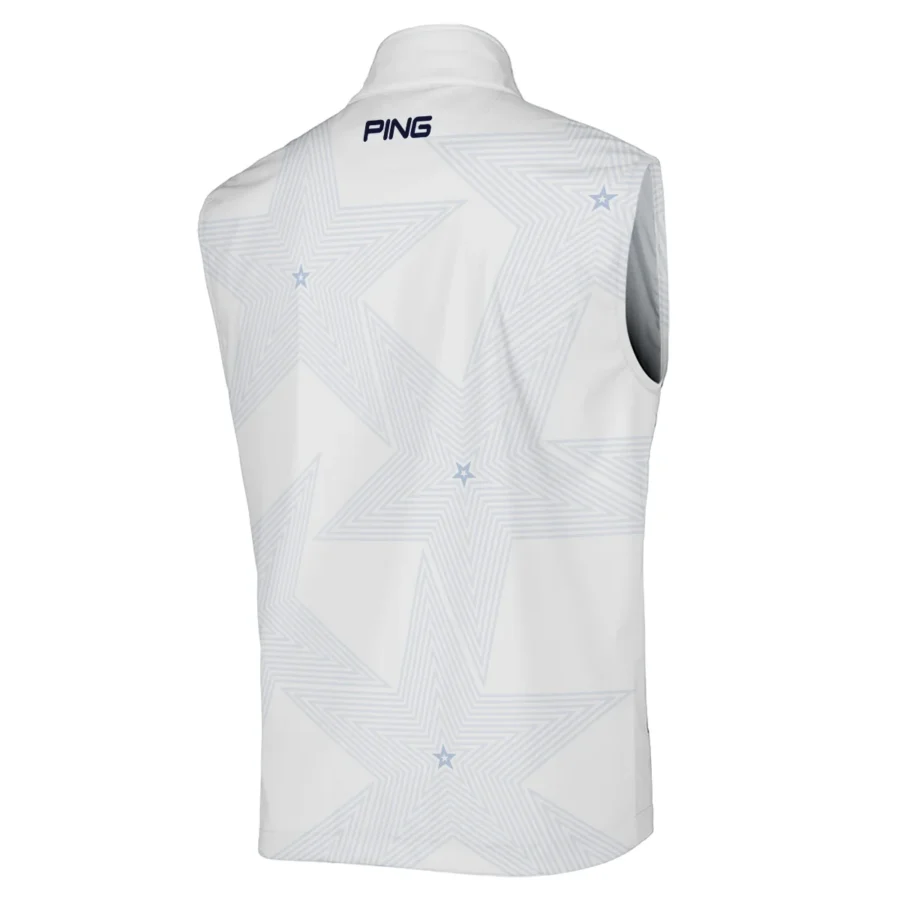 152nd The Open Championship Golf Ping Sleeveless Jacket Stars White Navy Golf Sports All Over Print Sleeveless Jacket