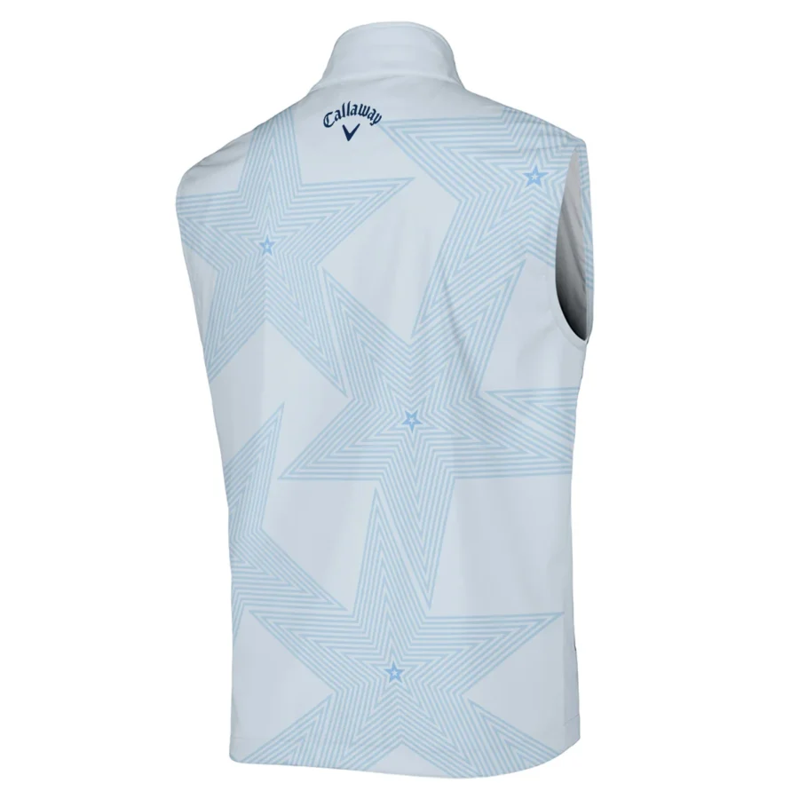 Golf 124th U.S. Open Pinehurst Callaway Sleeveless Jacket Stars Light Blue Golf Sports All Over Print Sleeveless Jacket