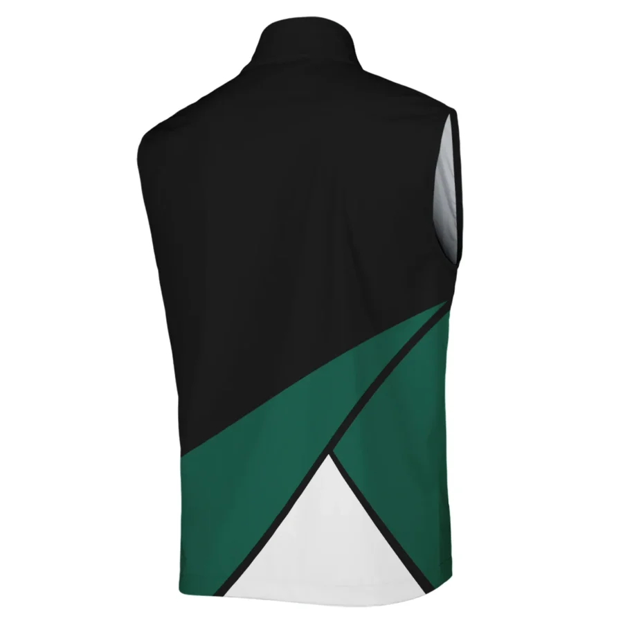 Golf Masters Tournament Callaway Sleeveless Jacket Black And Green Golf Sports All Over Print Sleeveless Jacket