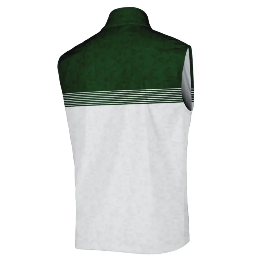 Masters Tournament Callaway Sleeveless Jacket White Pattern White Geometric Abstract Polygon Shape Sleeveless Jacket