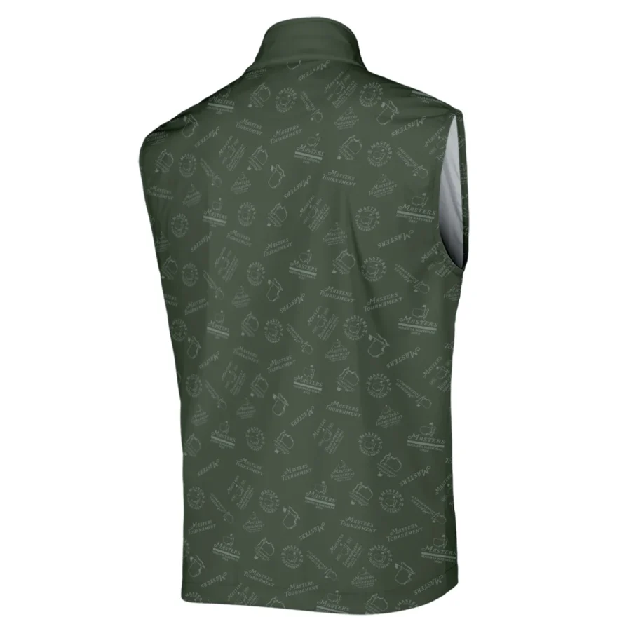 2024 Golf Pattern Masters Tournament Ping Sleeveless Jacket Dark Green Pattern All Over Print Sleeveless Jacket