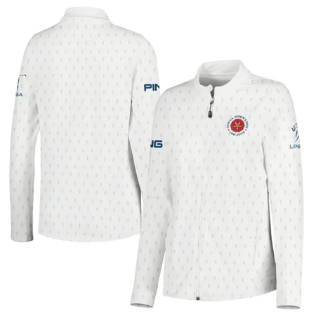 Golf Pattern Cup 79th U.S. Women’s Open Lancaster Ping Full-Zip Jacket Golf Sport White All Over Print Full-Zip Jacket