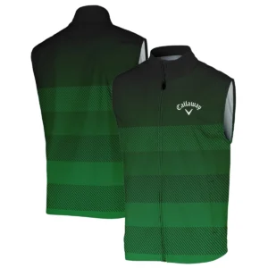 Masters Tournament Callaway Sports Long Polo Shirt Green Gradient Stripes Pattern All Over Print Long Polo Shirt For Men