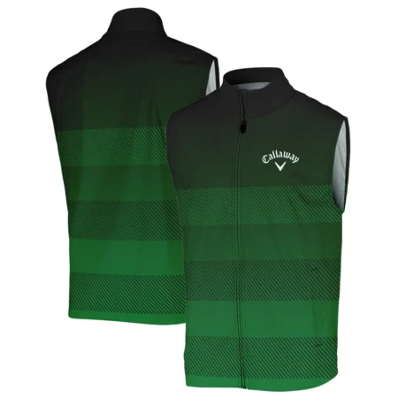 Masters Tournament Callaway Sports Stand Colar Jacket Green Gradient Stripes Pattern All Over Print Stand Colar Jacket