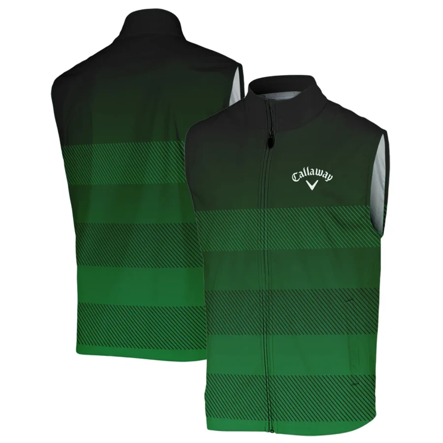 Masters Tournament Callaway Sports Sleeveless Jacket Green Gradient Stripes Pattern All Over Print Sleeveless Jacket